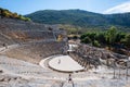 Ephesus ancient theatre landscape view in the ancient city of Ephesus, Turkey.