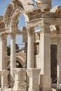 Ephesus archeological site. Curetes street. Roman empire in Turkey