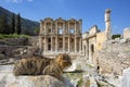 Ephesus historical ancient city and cat. Izmir / Turkey Royalty Free Stock Photo