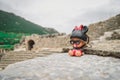 Ancient Ephesus: small toy at the amphitheater Royalty Free Stock Photo