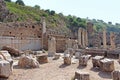 Ephesus ruins. Ancient Greek city on the coast of Ionia Royalty Free Stock Photo