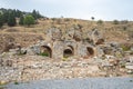 Ephesus ruins ancient Greek city in Izmir, Turkey Royalty Free Stock Photo