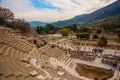 EPHESUS, TURKEY: Odeon or ancient Amphitheater in Ephesus. Royalty Free Stock Photo