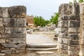 Ephesus, Turkey, 05/20/2019: Antique artifacts in the ruins of a medieval city