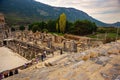 EPHESUS, TURKEY: Huge ancient amphitheater in Ephesus.