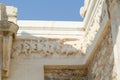 EPHESUS, TURKEY: Marble reliefs in Ephesus historical ancient ci