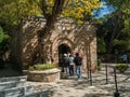 Toursits visiting the House of Virgin Mary in Epheus, Turkey