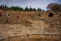 EPHESUS, TURKEY: Odeon or ancient Amphitheater in Ephesus. Royalty Free Stock Photo