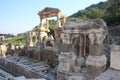 Ephesus Turkey ruins of the fountain building of the Nymphaeum of Trajan