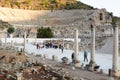 Harbour street and the amphitheatre. Ephesus. Selcuk. Izmir province. Turkey