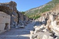 Temple of Domitian or the Sebastoi, Curetes Street, Ephesus, Selcuk, Turkey Royalty Free Stock Photo