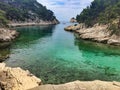 Scenic lagoon in the National park of the Calanques, Cassis, Marseille Royalty Free Stock Photo