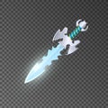 Epic dagger isolated game element