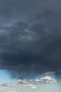 Epic Dramatic Storm Sky With Dark Grey Cumulus Rainy Clouds With Rain Background Texture, Thunderstorm, Rain