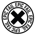 Epic Fail stamp Royalty Free Stock Photo