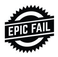 Epic fail stamp on white Royalty Free Stock Photo