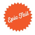 Epic fail stamp on white Royalty Free Stock Photo