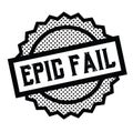 Epic fail stamp on white Royalty Free Stock Photo