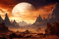 Epic fantasia: surreal extraterrestrial landscape unveiled