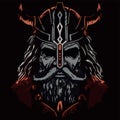 Epic fantasy viking drwarf vector illustration.Rpg video game design