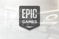 Epic games on glossy office wall realistic texture