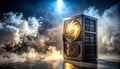 Epic Gaming PC with Powerful Cooling System Royalty Free Stock Photo