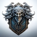 Epic High Fantasy Norse mythology Viking themed logo coat of arms emblem