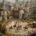 Epic Medieval Jousting Tournament
