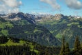 Epic mountain landscape in the bavarian alps to travel and hike