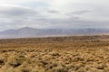 Epic mountain landscape behind beautiful desert vista in rural New Mexico Royalty Free Stock Photo