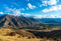 Epic mountain valley landscape. Aerial view Royalty Free Stock Photo