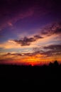 Epic Pastoral Seascape Sunset Royalty Free Stock Photo