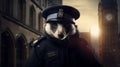 Epic Portraiture: The Badger Police Officer In An Old City