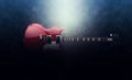 Epic red hard rock guitar