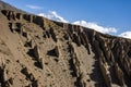 Epic rock formations and Nilgiri Mountain, Upper Mustang, Nepal, Annapurna