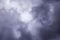 Epic Storm sky, dark clouds background texture Royalty Free Stock Photo