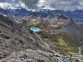 Epic Summit Trail: Glacier Lake Views, Val d\'Isere, France Royalty Free Stock Photo