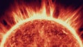 Epic sun surface flare prominence solar system