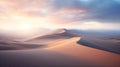 Epic Sunrise: Stunning Ultra Highres Photography Of Beautiful Sand Dunes Royalty Free Stock Photo