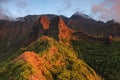 Epic sunset when hiking Kalalau trail