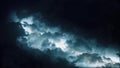 Epic thunderstorm clouds at night with lightning. Severe weather background Royalty Free Stock Photo