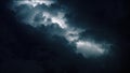 Epic thunderstorm clouds at night with lightning. Severe weather background Royalty Free Stock Photo