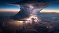 Epic Thunderstorm Cloudscape Royalty Free Stock Photo