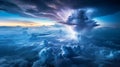 Epic Thunderstorm Cloudscape Royalty Free Stock Photo
