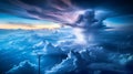 Epic Thunderstorm Cloudscape Royalty Free Stock Photo