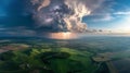 Epic Thunderstorm Cloudscape Royalty Free Stock Photo