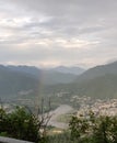 EPIC VIEW OF Rainbow above Srinagar & x28;Uttarakhand& x29;