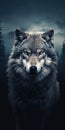 Epic Wolf Wallpaper For Mobile - 4k Dark Gray Portraiture Royalty Free Stock Photo
