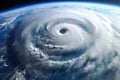 Epicenter of Chaos: Tropical Cyclone from Above.