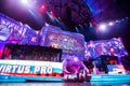 EPICENTER MOSCOW Dota 2 cybersport event may 13. Main scene and auditorium Royalty Free Stock Photo